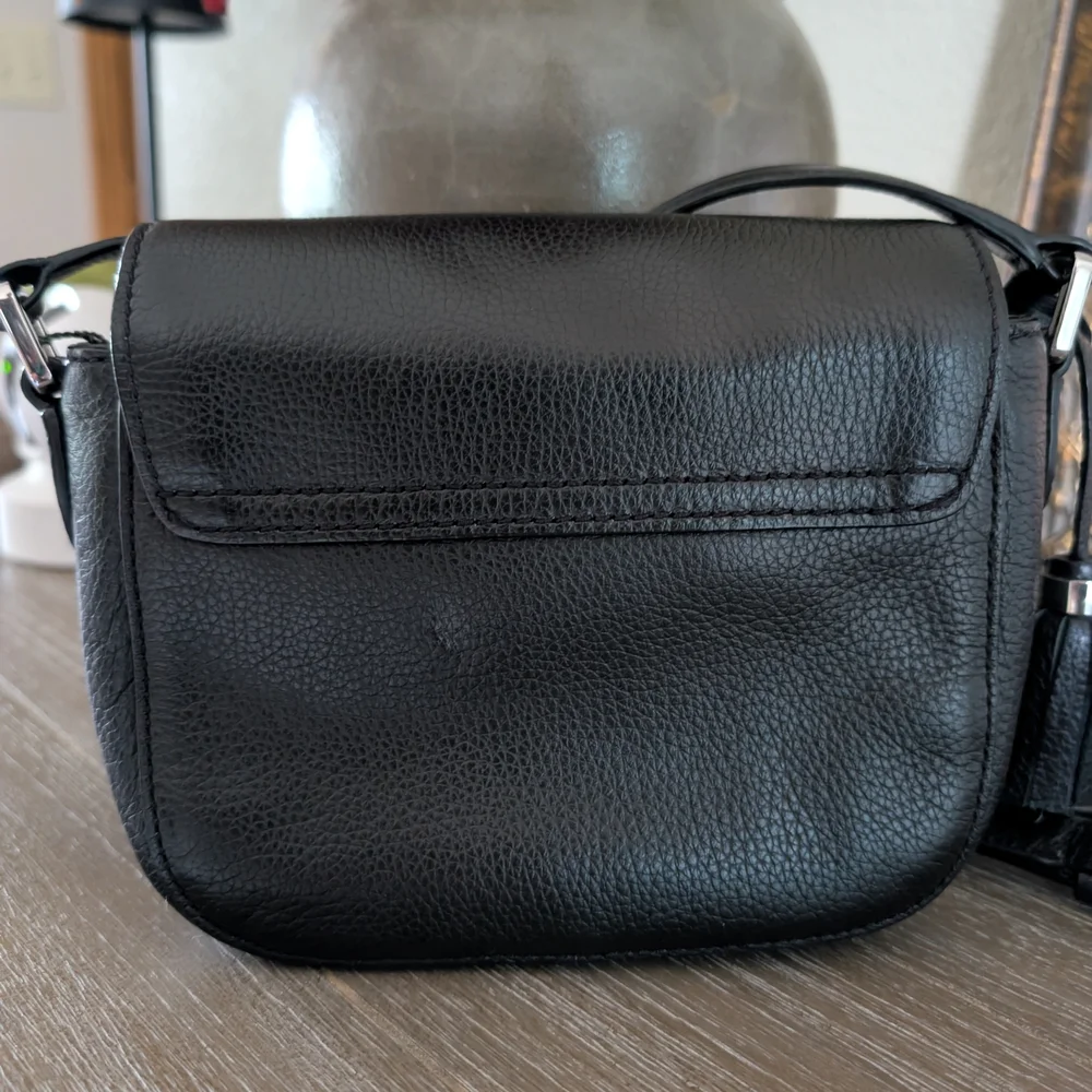 Ralph Lauren Black Leather Crossbody Bag - Picture 5 of 9
